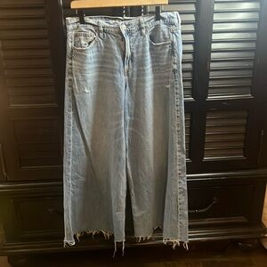 Wide leg crop jeans